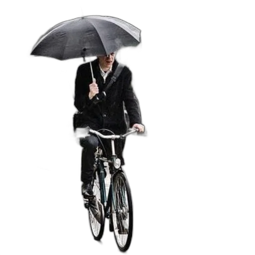 umbrella, jacket, staff, photorealistic transparent PNG cut-out