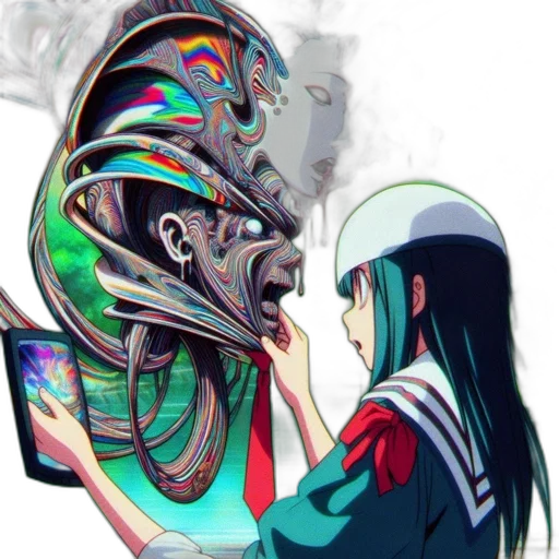 mask, robot, face, creature transparent PNG cut-out