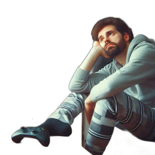 jacket, staff, shoes, face transparent PNG cut-out