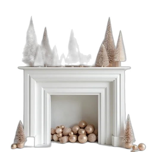 furniture, 3d render, snow, forest transparent PNG cut-out