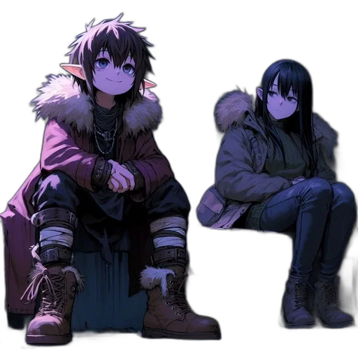 jacket, concept art, pixel art, fantasy art transparent PNG cut-out