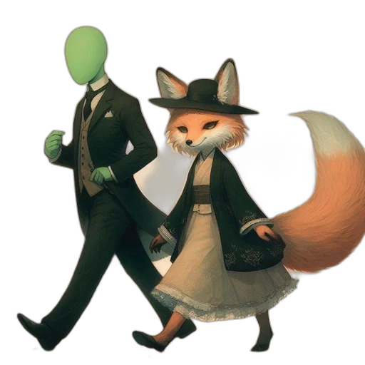staff, animal, creature, dress transparent PNG cut-out