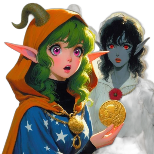 jewelry, fantasy art, concept art, comic book art transparent PNG cut-out