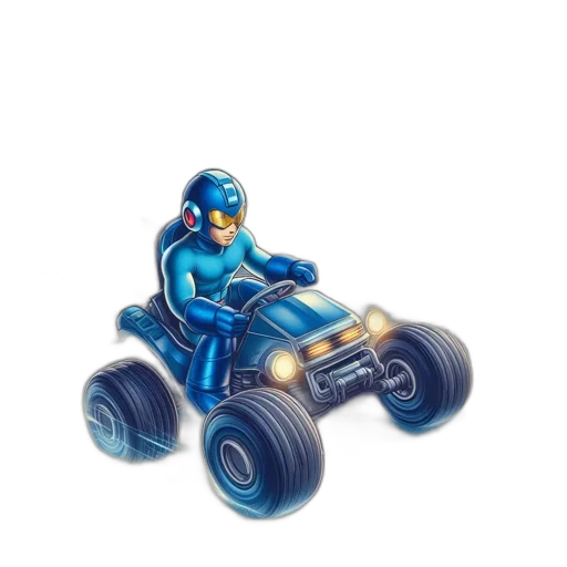car, robot, concept art, 3d render transparent PNG cut-out