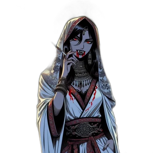 dress, staff, concept art, comic book art transparent PNG cut-out