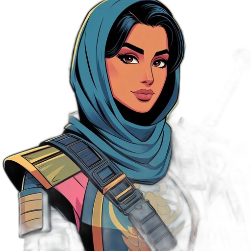 comic book art, concept art, fantasy art, cartoon transparent PNG cut-out