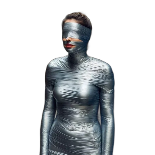 dress, mask, robot, face transparent PNG cut-out