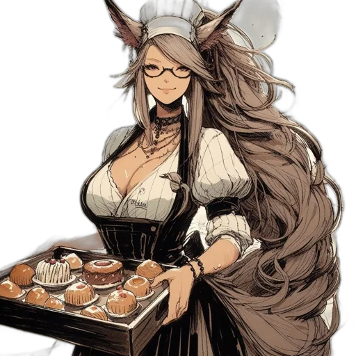 food, dress, staff, concept art transparent PNG cut-out