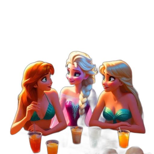 concept art, 3d render, pixel art, vaporwave transparent PNG cut-out