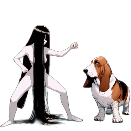 hair, animal, creature, concept art transparent PNG cut-out