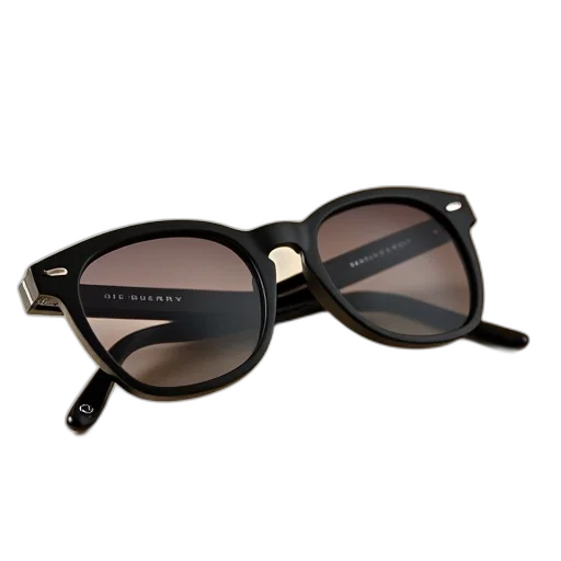 pair, black, sunglasses, reflective transparent PNG cut-out
