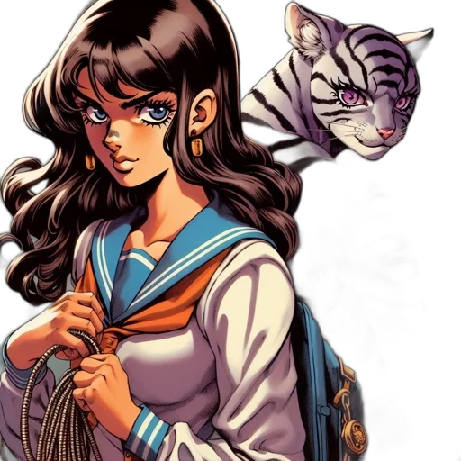 comic book art, anime, concept art, fantasy art transparent PNG cut-out