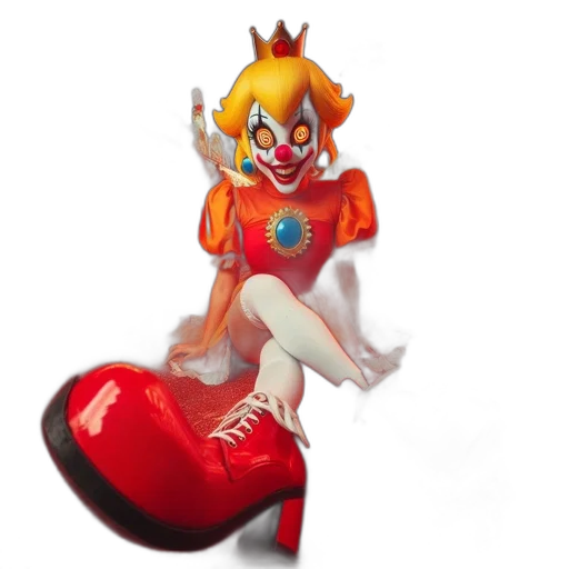 crown, mask, robot, 3d render transparent PNG cut-out