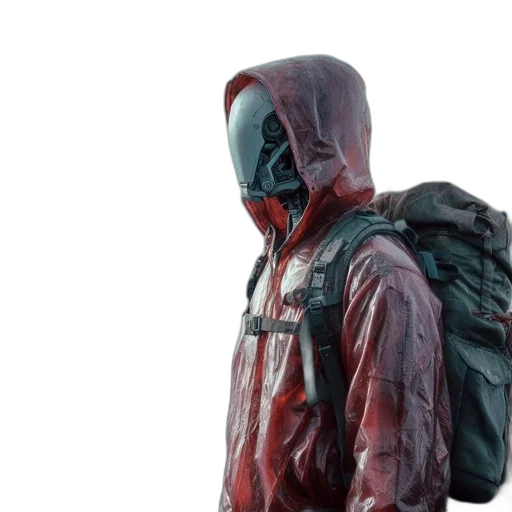 jacket, mask, creature, face transparent PNG cut-out