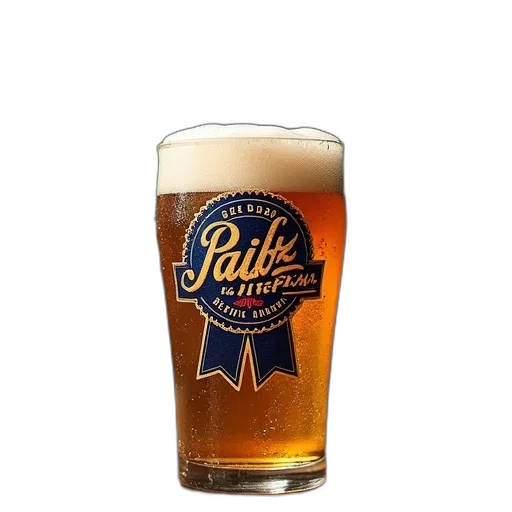 pabsz, blue, ribbon, beer transparent PNG cut-out