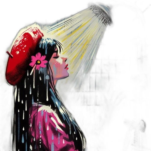 umbrella, hat, concept art, comic book art transparent PNG cut-out