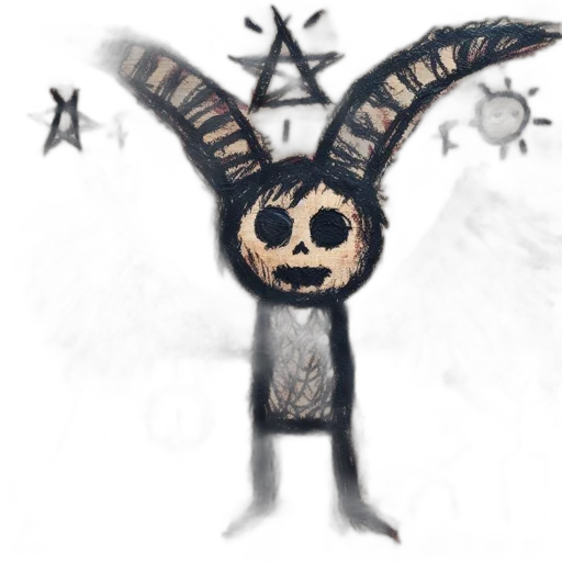 mask, staff, creature, animal transparent PNG cut-out