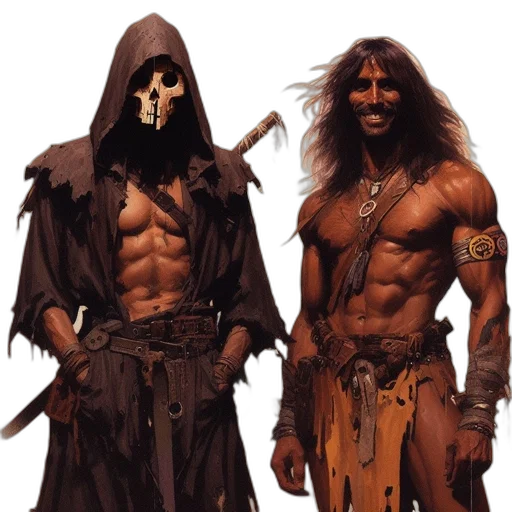concept art, fantasy art, comic book art, pixel art transparent PNG cut-out