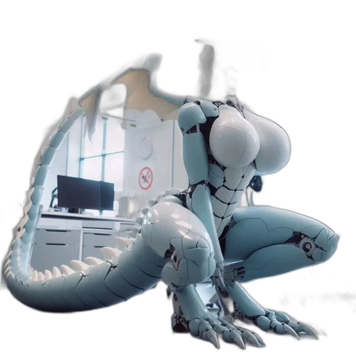 robot, dragon, creature, animal transparent PNG cut-out