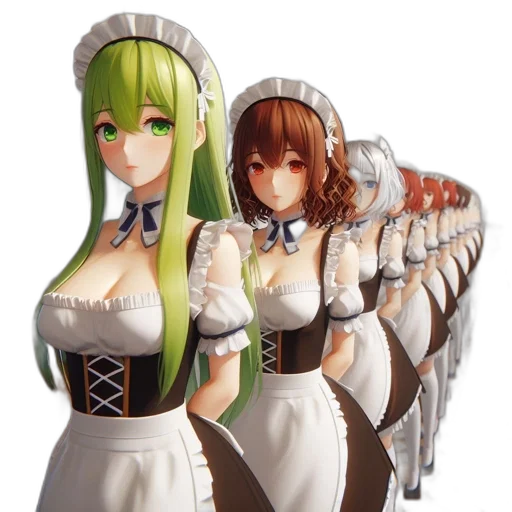 staff, dress, concept art, 3d render transparent PNG cut-out