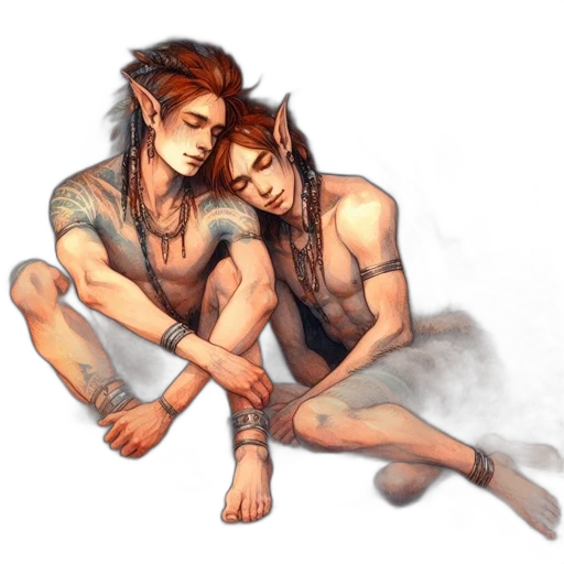 fantasy art, concept art, watercolor, pixel art transparent PNG cut-out