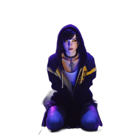 jacket, staff, face, robot transparent PNG cut-out