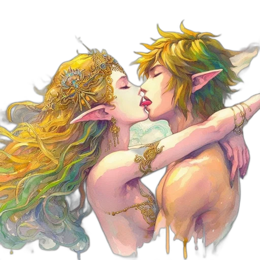 fantasy art, watercolor, concept art, pixel art transparent PNG cut-out