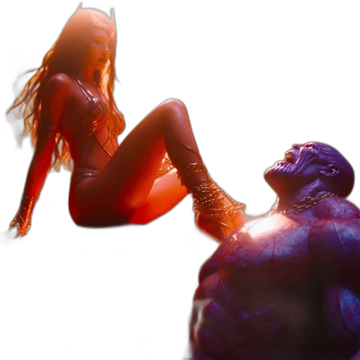 creature, concept art, 3d render, comic book art transparent PNG cut-out