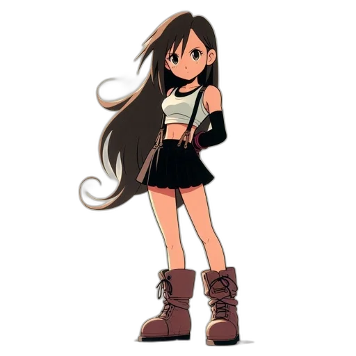 dress, hair, shoes, weapon transparent PNG cut-out