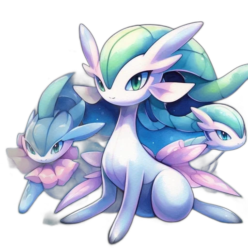 creature, dragon, flower, animal transparent PNG cut-out