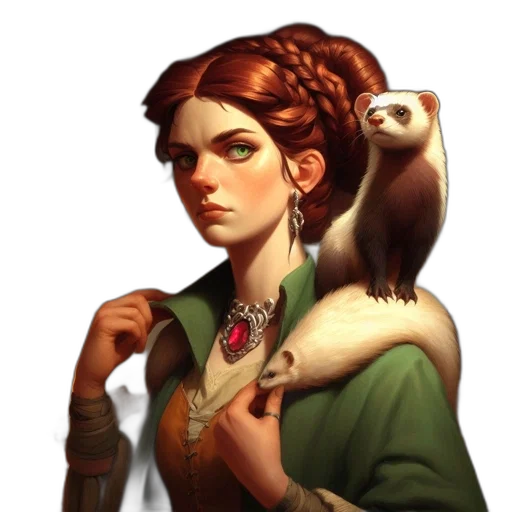 staff, jewelry, face, fantasy art transparent PNG cut-out
