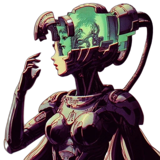 robot, mask, face, weapon transparent PNG cut-out