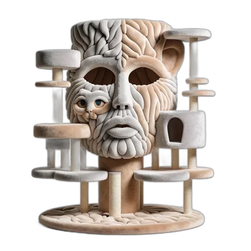furniture, face, mask, crown transparent PNG cut-out