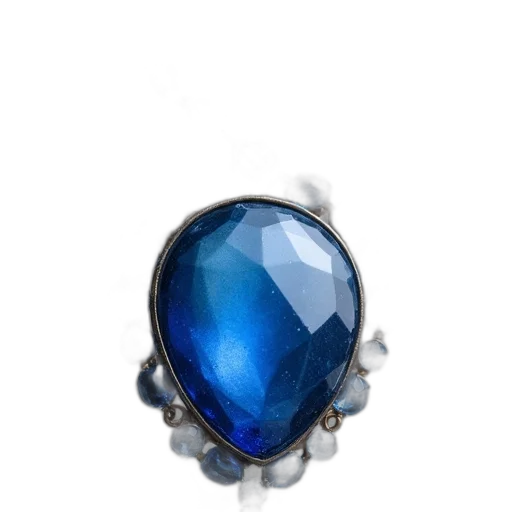 jewelry, crown, 3d render, blue transparent PNG cut-out