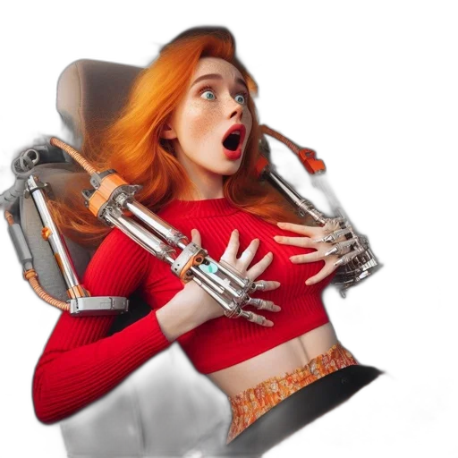 robot, weapon, staff, sword transparent PNG cut-out
