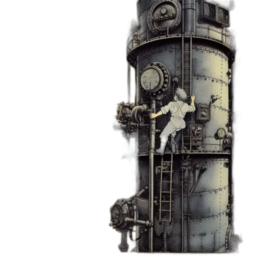 robot, weapon, building, dress transparent PNG cut-out