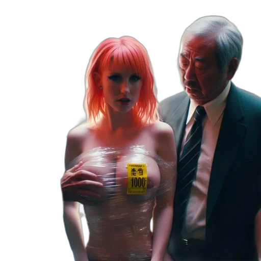 dress, jacket, cyberpunk, concept art transparent PNG cut-out