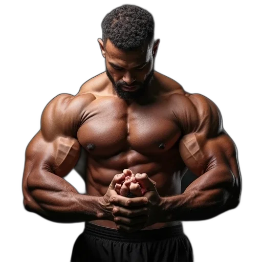 photorealistic, body, builder, dad transparent PNG cut-out