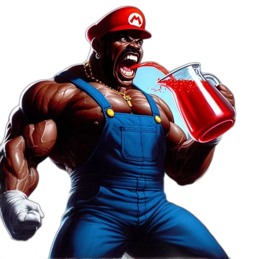 bottle, concept art, comic book art, mario transparent PNG cut-out