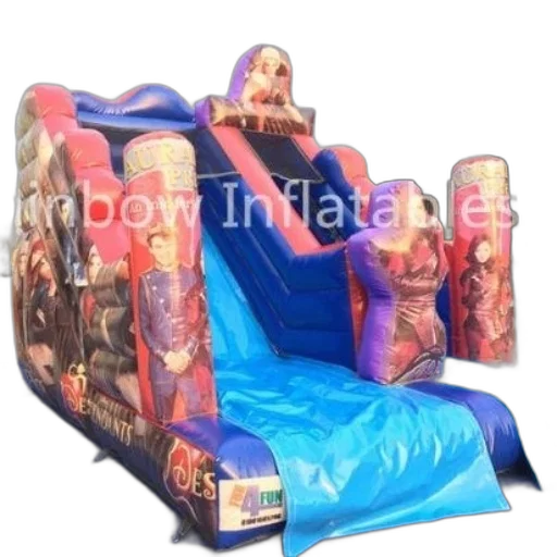 furniture, inflatable, slide, vibrant transparent PNG cut-out