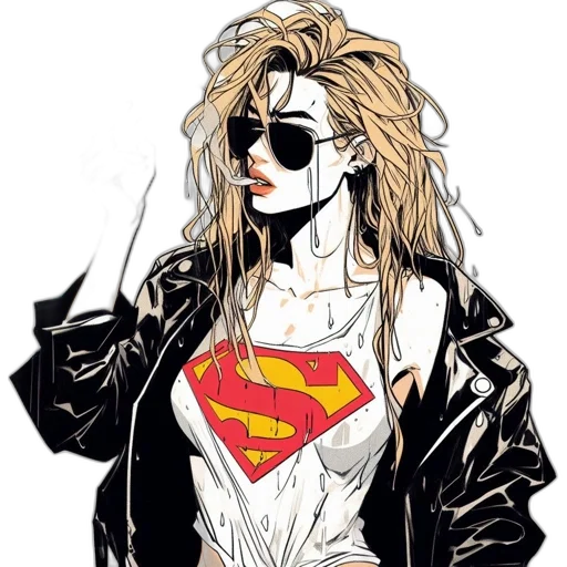 jacket, comic book art, cartoon, concept art transparent PNG cut-out