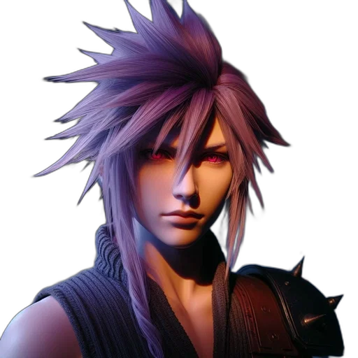 face, staff, concept art, 3d render transparent PNG cut-out