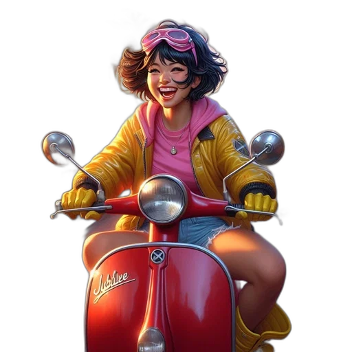 jacket, car, concept art, photorealistic transparent PNG cut-out