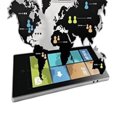 furniture, graphic, showing, smartphone transparent PNG cut-out