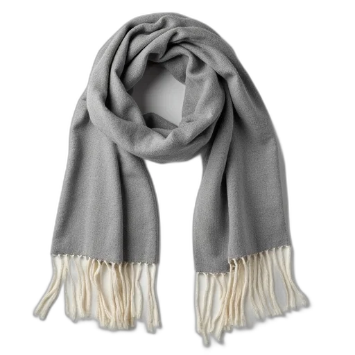 monochrome, earth tones, fringe, scarf transparent PNG cut-out