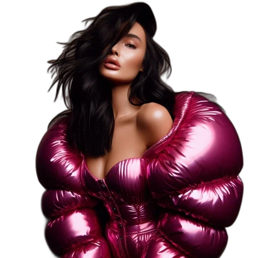 jacket, dress, hair, jewelry transparent PNG cut-out