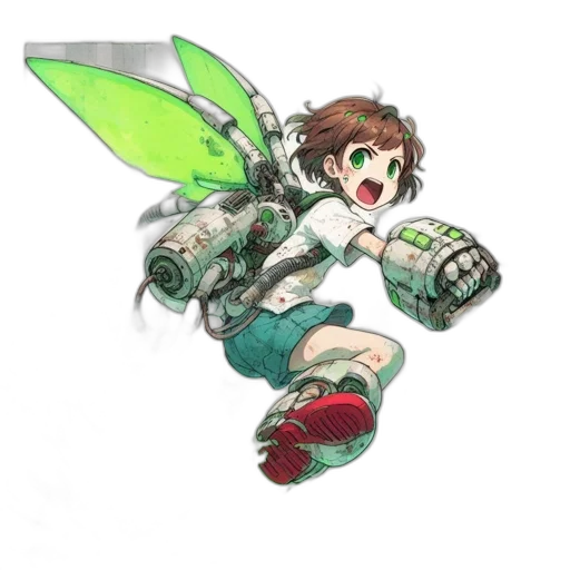 weapon, sword, robot, creature transparent PNG cut-out