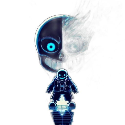 robot, mask, creature, staff transparent PNG cut-out