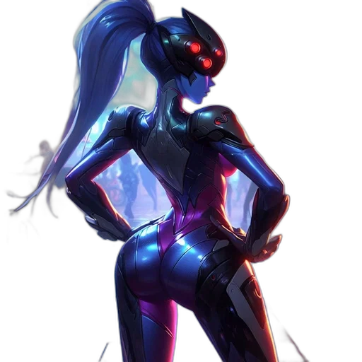robot, concept art, cyberpunk, fantasy art transparent PNG cut-out