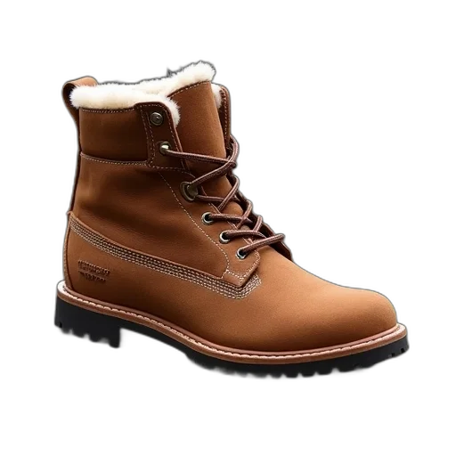 shoes, 3d render, timber, hiker transparent PNG cut-out
